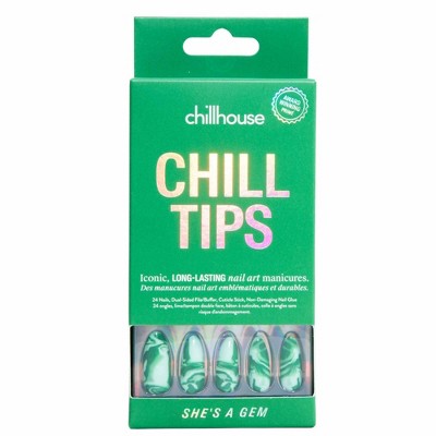 Chillhouse Chill Tips Press-On Fake Nails Shes a Gem 24ct - New This is Beauty US