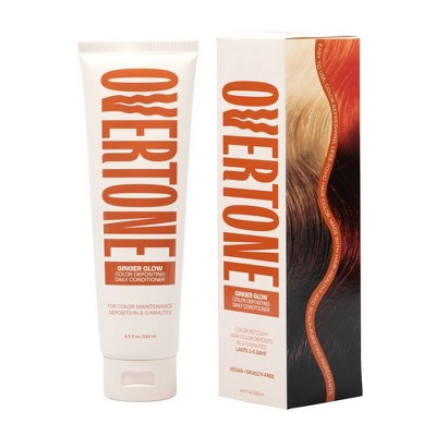 Overtone Ginger Glow Daily Conditioner- Semi-Permanent Copper 4.5 oz - New This is Beauty US