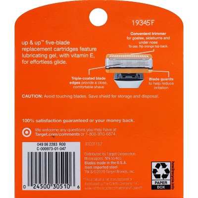 Men's Five Blade FITS Cartridges 8ct up&up - New This is Beauty US