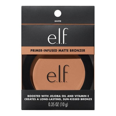 e.l.f. Primer-Infused Matte Bronzer Fresh Tan 0.35oz - New This is Beauty US