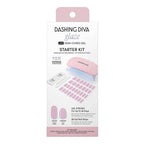Dashing Diva Glaze Semi-Cured Gel Nail Polish Strips Starter Kit Powder Pink 32ct - New This is Beauty US