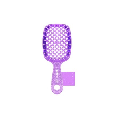 UNbrush Mini Glitter Detangling Hair Brush Amethyst Lavender - New This is Beauty US