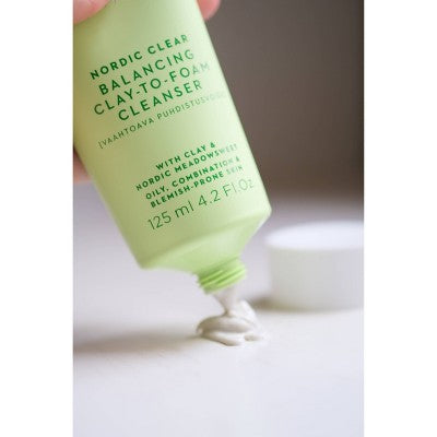 Lumene Nordic Clear Tyyni Balancing Clay-to-Foam Cleanser 4.2 fl oz - New This is Beauty US