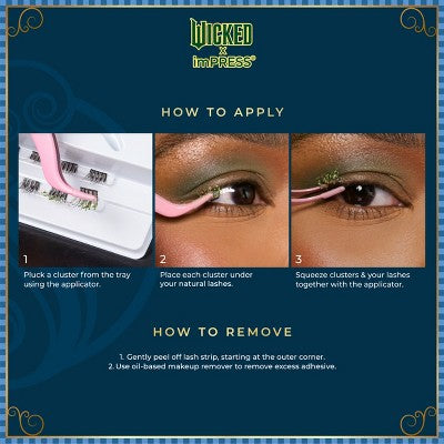 KISS Products Wicked X imPRESS Press-On Self Adhesive False Eyelashes Ozspresso 12ct - New This is Beauty US