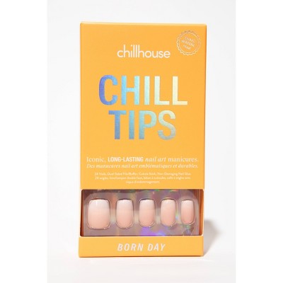 Chillhouse Fake Nails Born day Square 24ct - New This is Beauty US