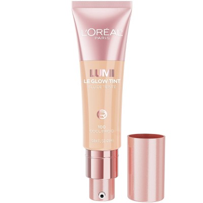 L'Oreal Paris Lumi Le Glow Tint Liquid Skin Tint 100 Cool 0.84 fl oz - Imperfect Container This is Beauty US