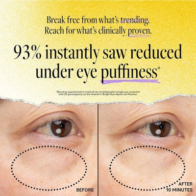 derma e Vitamin C Bright Eyes Hydro Gel Patches 60ct - New This is Beauty US