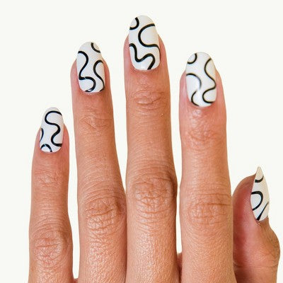Chillhouse Chill Tips Press-On Fake Nails Wavy Baby 24ct - New This is Beauty US