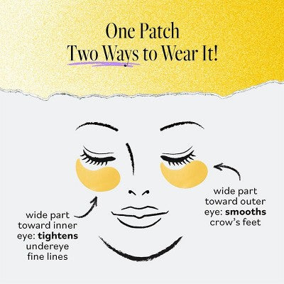 derma e Vitamin C Bright Eyes Hydro Gel Patches 60ct - New This is Beauty US
