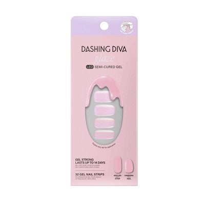 Dashing Diva Glaze Semi-Cured Gel Nail Polish Strips Unicorn Glaze 32ct - New This is Beauty US