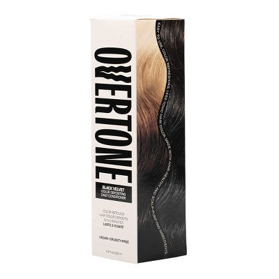 Overtone Black Velvet Daily Conditioner- Semi-Permanent Hair Color 4.5 oz - New This is Beauty US