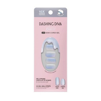 Dashing Diva Glaze Semi-Cured Gel Nail Polish Strips Baila con Fuego 32ct - New This is Beauty US