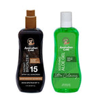 Australian Gold SPF 15 Spray Gel with Bronzer & Soothing Aloe 2ct/16 fl oz - New This is Beauty US