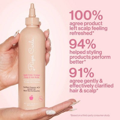 Rizos Curls Apple Cider Vinegar Scalp & Hair Rinse 10 fl oz - Imperfect Container This is Beauty US