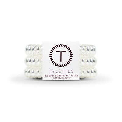 TELETIES Elastics Crystal Clear Large/3ct - New This is Beauty US