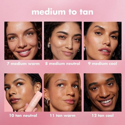 e.l.f. Halo Glow Skin Tint Light Coverage Foundation SPF 50 7 Medium Warm 1 fl oz - Imperfect Box This is Beauty US