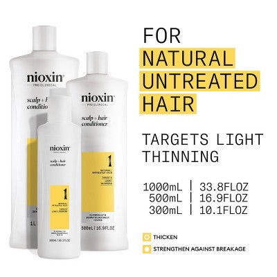 Nioxin System 1 Therapy Conditioner 10.1 fl oz - New This is Beauty US