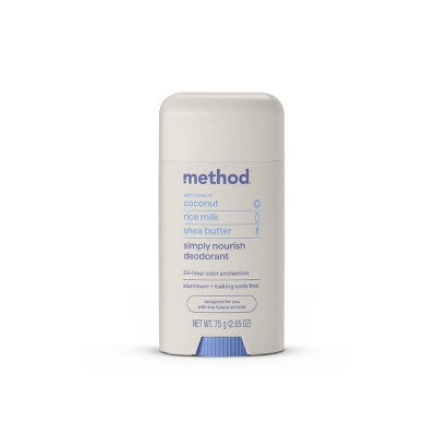 Method Solid Deodorant Simply Nourish Aluminum-Free 2.65oz - New This is Beauty US
