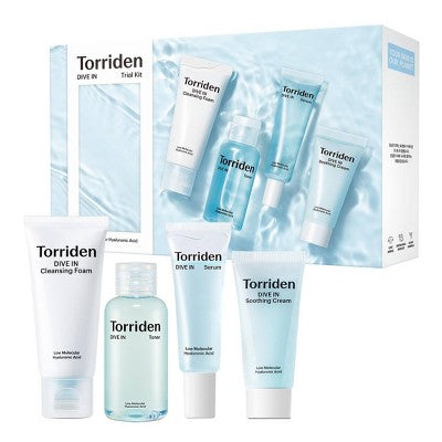 Torriden DIVE IN Korean Skincare Trial Travel Kit for Hydration and Skin Strengthening - New This is Beauty US