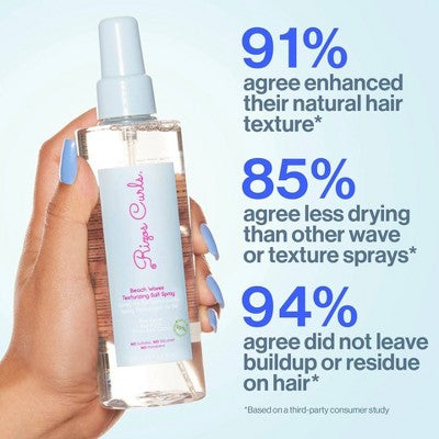 Rizos Curls Beach Waves Texturizing Salt Spray 6.8 fl oz - Imperfect Container This is Beauty US