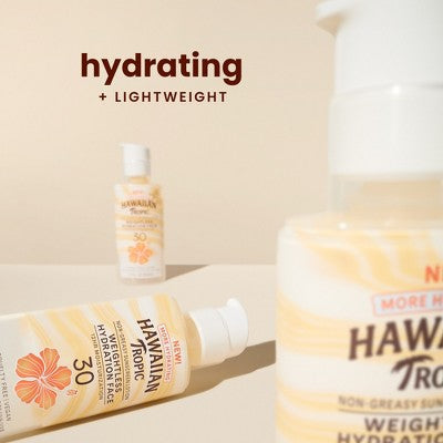 Hawaiian Tropic Silk Hydration Weightless Face Sunscreen SPF 30 1.7oz - Imperfect Container This is Beauty US