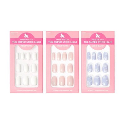 Olive & June Press-On Nails Bestsellers Pack Floral Doodle/Swan/Tutu 96ct/3pk - New This is Beauty US