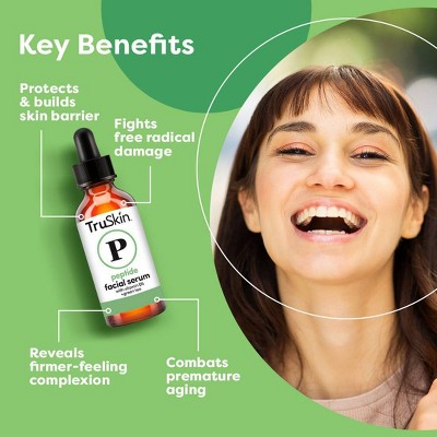 TruSkin Peptide Facial Serum with Vitamin B5 and Green Tea 1 fl oz - New This is Beauty US