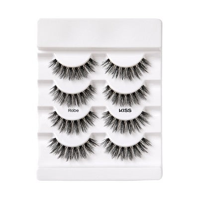 KISS Products Lash Couture 3D Volume False Eyelashes Robe 4ct - New This is Beauty US