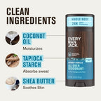 Every Man Jack All Over Solid Deodorant Coconut + Vanilla 2.6oz - New This is Beauty US