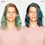 Overtone Smoky Sapphire Hair Mask- Semi-Permanent Hair Dye & Color Conditioner Misty Turquoise for Brown & Blonde Hair - New This is Beauty US