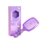 UNbrush Mini Glitter Detangling Hair Brush Amethyst Lavender - New This is Beauty US