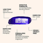 Overtone Indigo Iris Daily Conditioner- Semi-Permanent Blue Hair Color 4.5 oz - New This is Beauty US