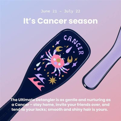 Tangle Teezer Ultimate Detangler Hair Brush Zodiac Cancer, Jun 21-Jul 22 Blue - New This is Beauty US