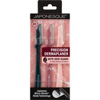 JAPONESQUE Precision Dermaplaner Facial Brush Razors 3ct - New This is Beauty US