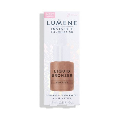 Lumene Invisible Illumination Liquid Bronzer Deep Glow 0.5 fl oz - New This is Beauty US