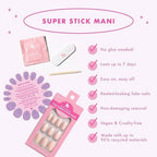 Olive & June Press-On Nails Floral Pack Floral Tip/Floral Doodle 64ct/2pk - New This is Beauty US