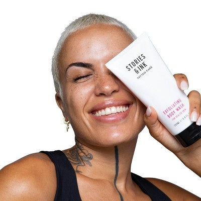 Stories & Ink Enhancing Exfoliating Body Wash 6.76 fl oz - New This is Beauty US