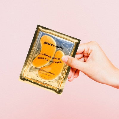 Grace & Stella Energizing Under Eye Mask Gold  24 Pair - New This is Beauty US