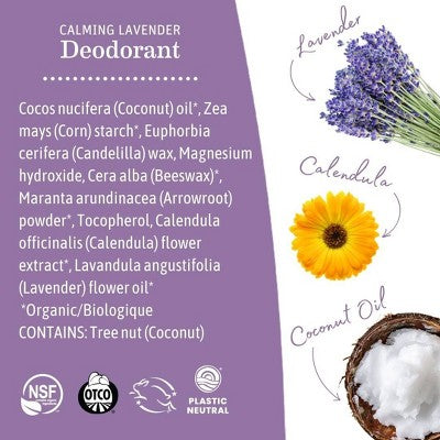 Earth Mama Calming Lavender Deodorant 2.65oz - New This is Beauty US