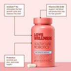 Love Wellness Healthy Hair Probiotics for Fuller and Shinier Hair 30ct - New This is Beauty US