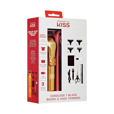 KISS Products Cordless T-Blade Beard & Hair Trimmer - New This is Beauty US
