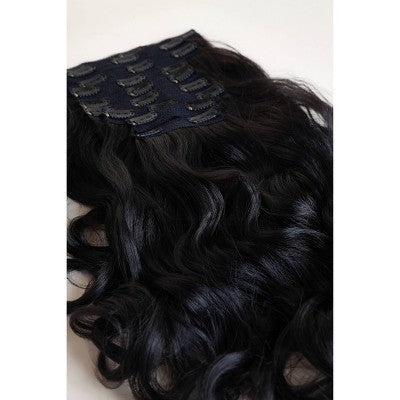 Curlkalon Soft Curl 10 inch Clip-In Natural Black Hair Extensions 9ct - Imperfect Box This is Beauty US