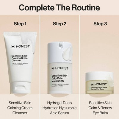 Honest Beauty Calm & Renew Melting Eye Balm with Calming Phyto-Blend 0.5oz - New This is Beauty US