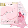 Grace & Stella Moisturizing Under Eye Mask Pink 24 Pairs - New This is Beauty US