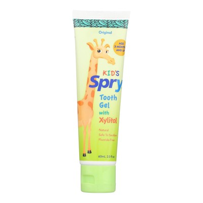 Spry Kid's Original Tooth Gel With Xylitol 2 oz - Imperfect Container This is Beauty US