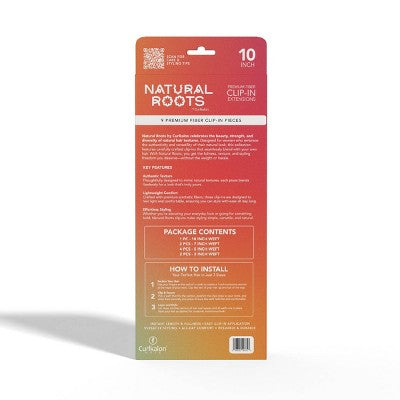 Curlkalon Soft Curl 10 inch Clip-In Natural Black Hair Extensions 9ct - Imperfect Box This is Beauty US