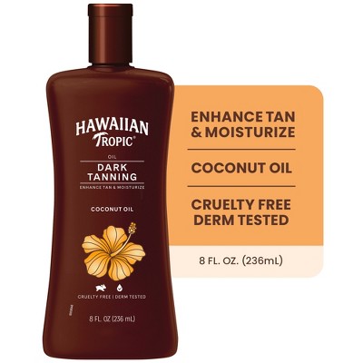 Hawaiian Tropic Dark Tanning Oil 8oz - Imperfect Container This is Beauty US
