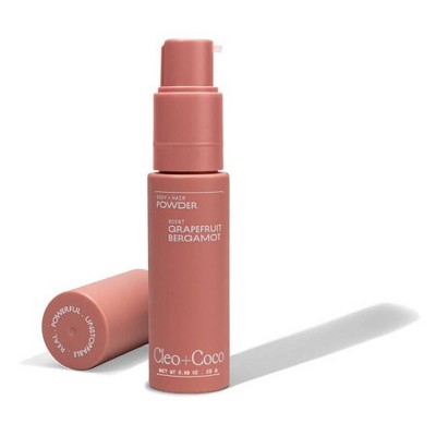 cleo+coco. Body and Hair Antiperspirants and Deodorant Powder Grapefruit Bergamot 0.88oz - New This is Beauty US