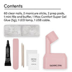 Dashing Diva Gel Xtend Fake Nails Starter Kit Medium Round 30ct - New This is Beauty US