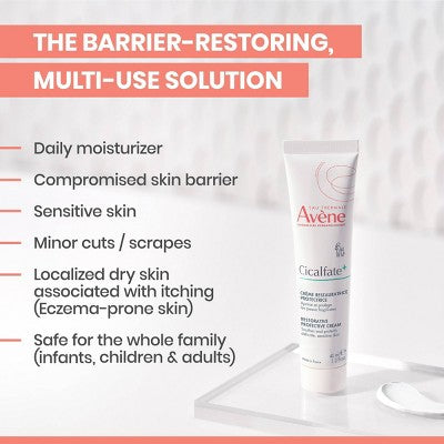 Avene Cicalfate+ Restorative Protective Skin Barrier Face Cream 1.3 fl oz - Imperfect Box This is Beauty US